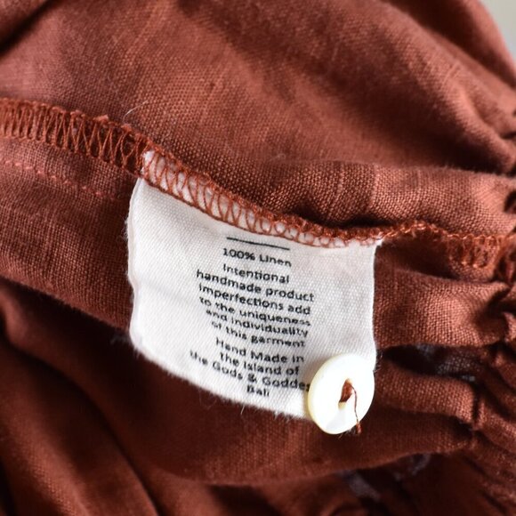 Myrah Penaloza FRIDA Linen Smocked Top - One Size - Picture 10 of 10